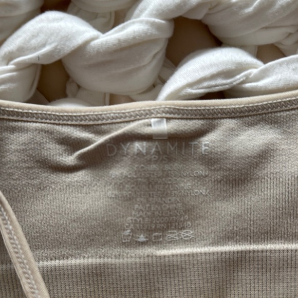 Beige Ribbed Bodysuit - Picture 2 of 2